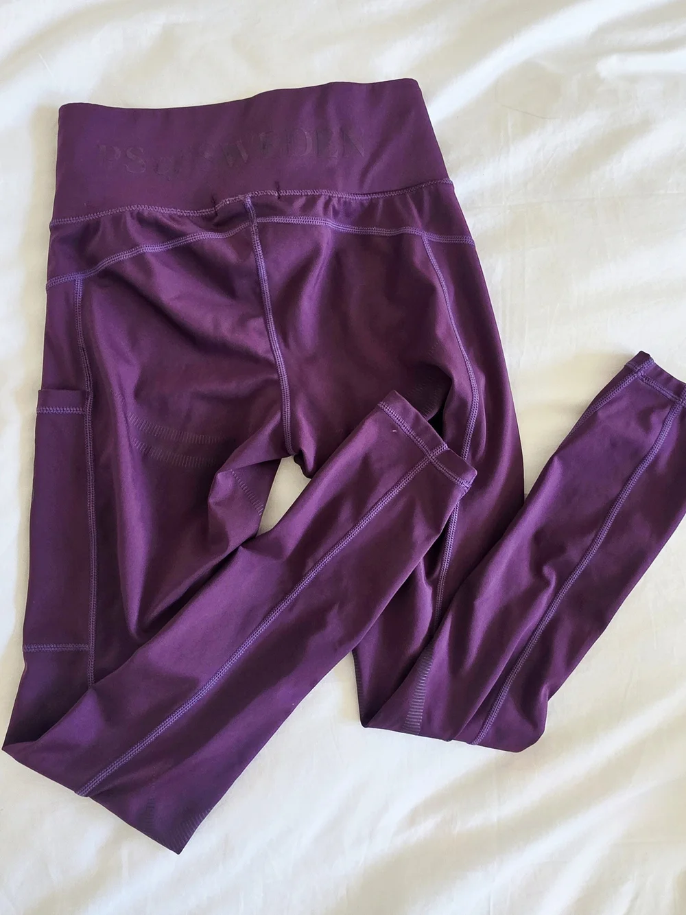 PS of Sweden Katja Riding Tights Leggings | Plum Purple | Size S | Equestrian - Picture 7 of 8